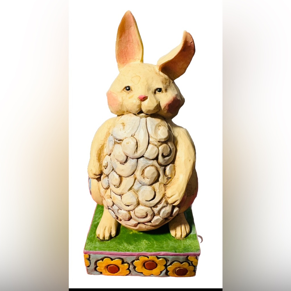Jim Shore Heartwood Creek from Enesco #4047079 LAZY BUNNY,   Retired  5"